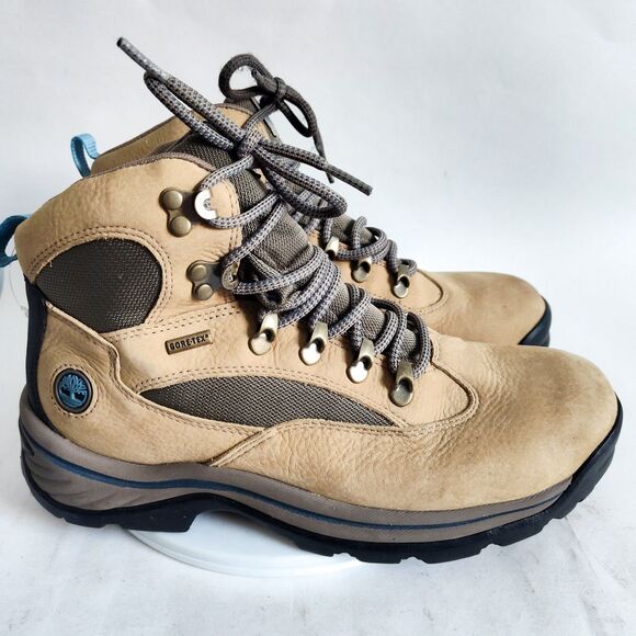 Timberland Womens Hiking Boots Size 10 M Chocorua Beige Trail Waterproof Outdoor - Picture 1 of 10